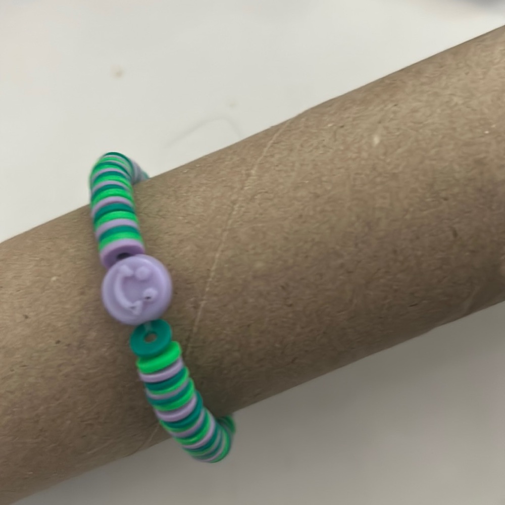 Clay bead bracelet